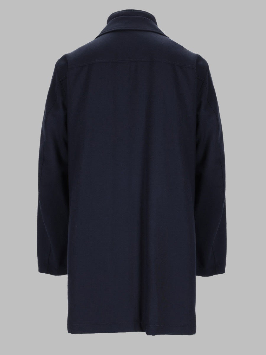 Fay Men's Cappotto Morning Antipiega Blue