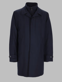 Fay Men's Cappotto Morning Antipiega Blue