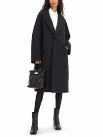 Maison Margiela Women's Cappotto Trapuntato Black