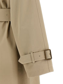 Burberry Car Coat Gabardine Beige