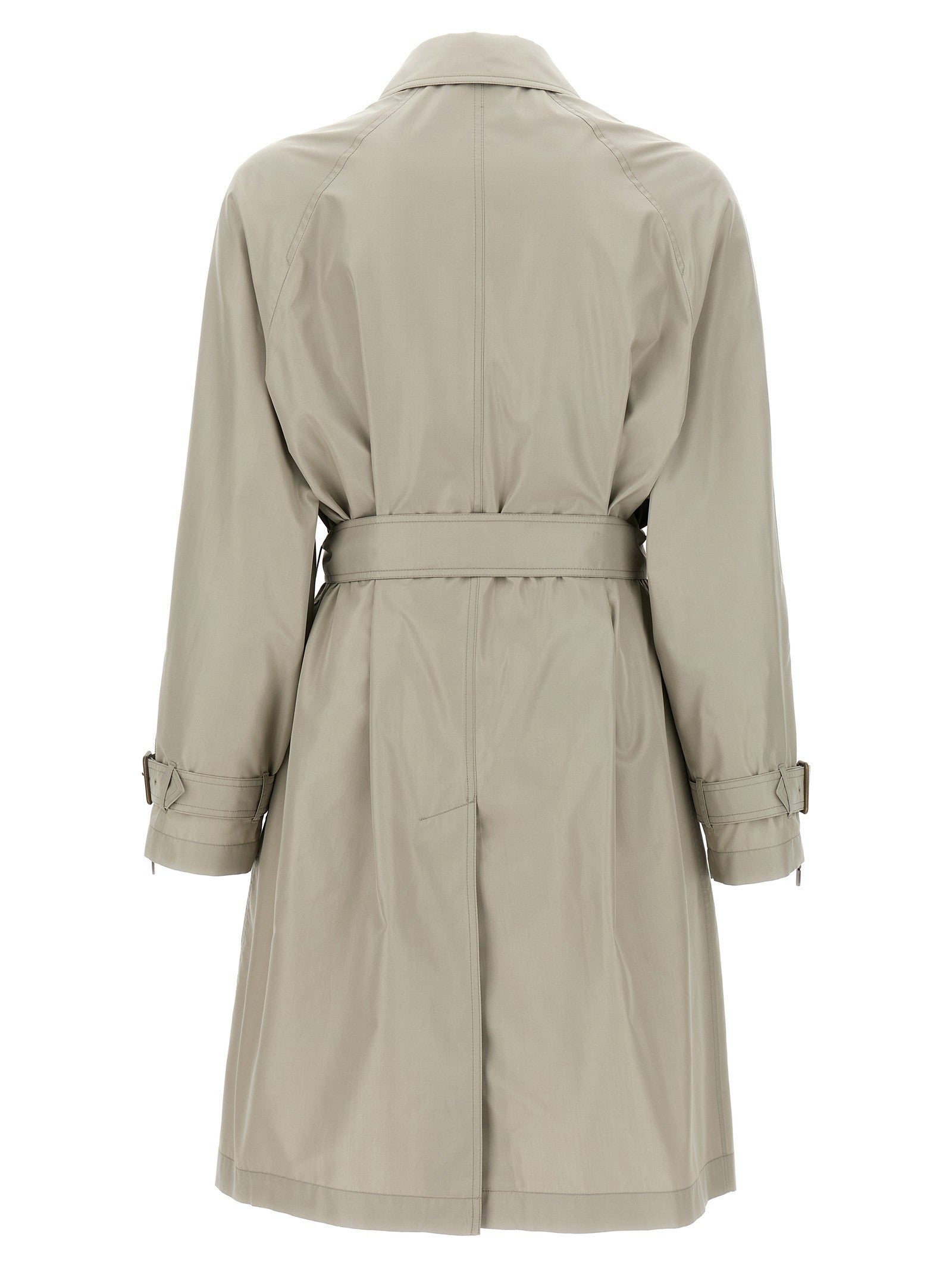 Burberry Car Coat Silk Grey
