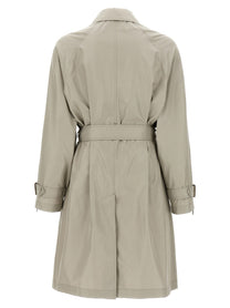 Burberry Car Coat Silk Grey