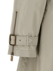 Burberry Car Coat Silk Grey