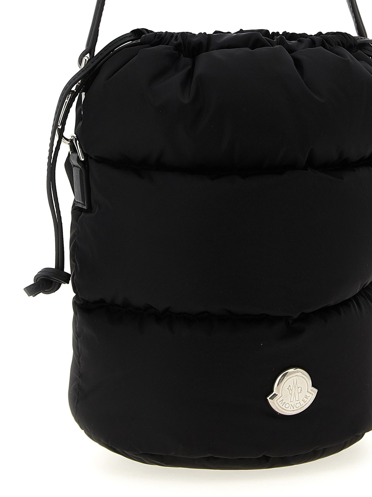 Moncler Caradoc Bucket Bag Black, view 3