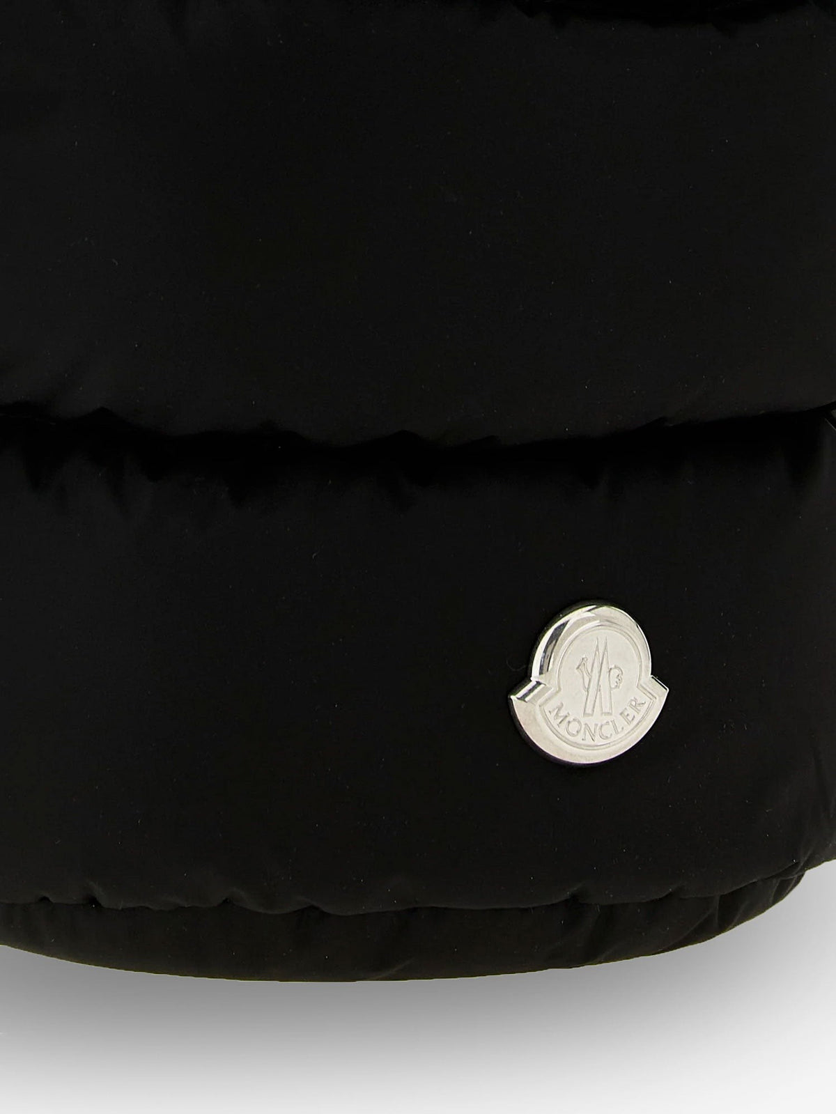 Moncler Women's Caradoc Nylon Bucket Bag White, view 3