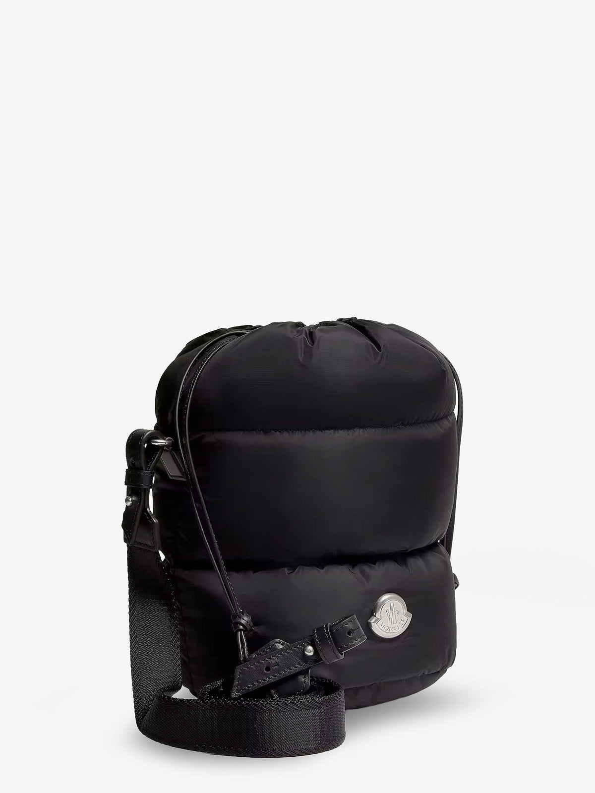 Moncler Women's Caradoc Nylon Bucket Bag Black, view 3