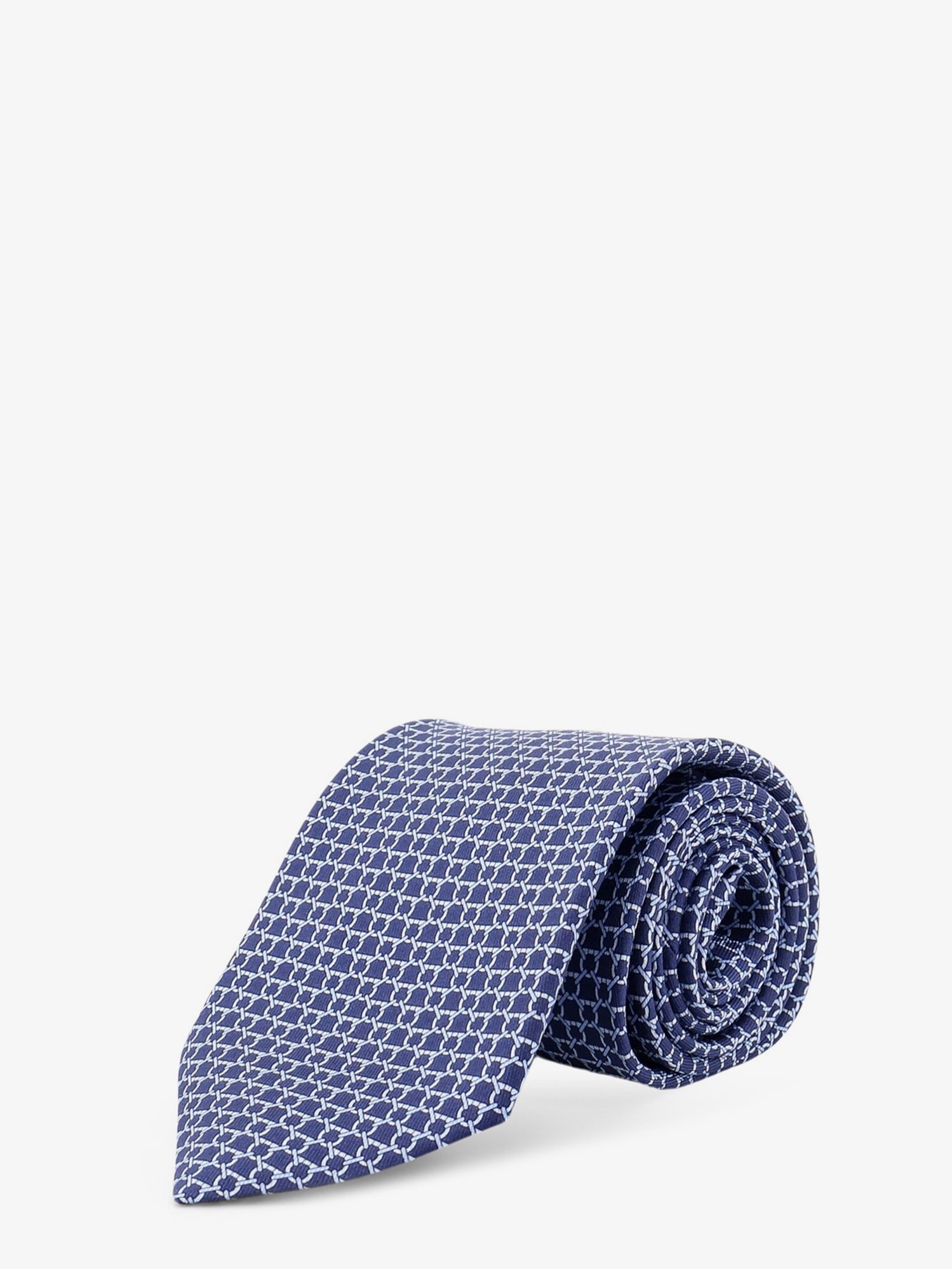 Ferragamo Men's Carato Silk Tie Blue