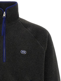 Ami Paris Carbon Grey Vareuse Sweatshirt Grey