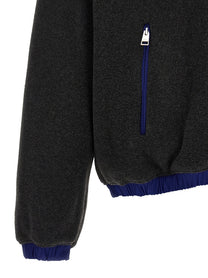 Ami Paris Carbon Grey Vareuse Sweatshirt Grey