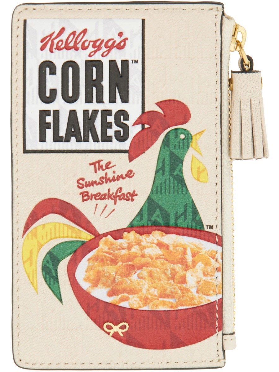 Anya Hindmarch Women's Portacarte Cornflakes Beige