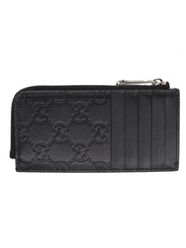 Gucci Men's Card Holder GG Emblem Black