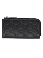 Gucci Men's Card Holder GG Emblem Black
