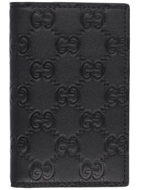 Gucci Men's Card Holder GG Emblem Black