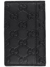 Gucci Men's Card Holder GG Emblem Black