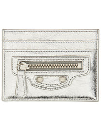 Balenciaga Women's Card Holder LE City Silver