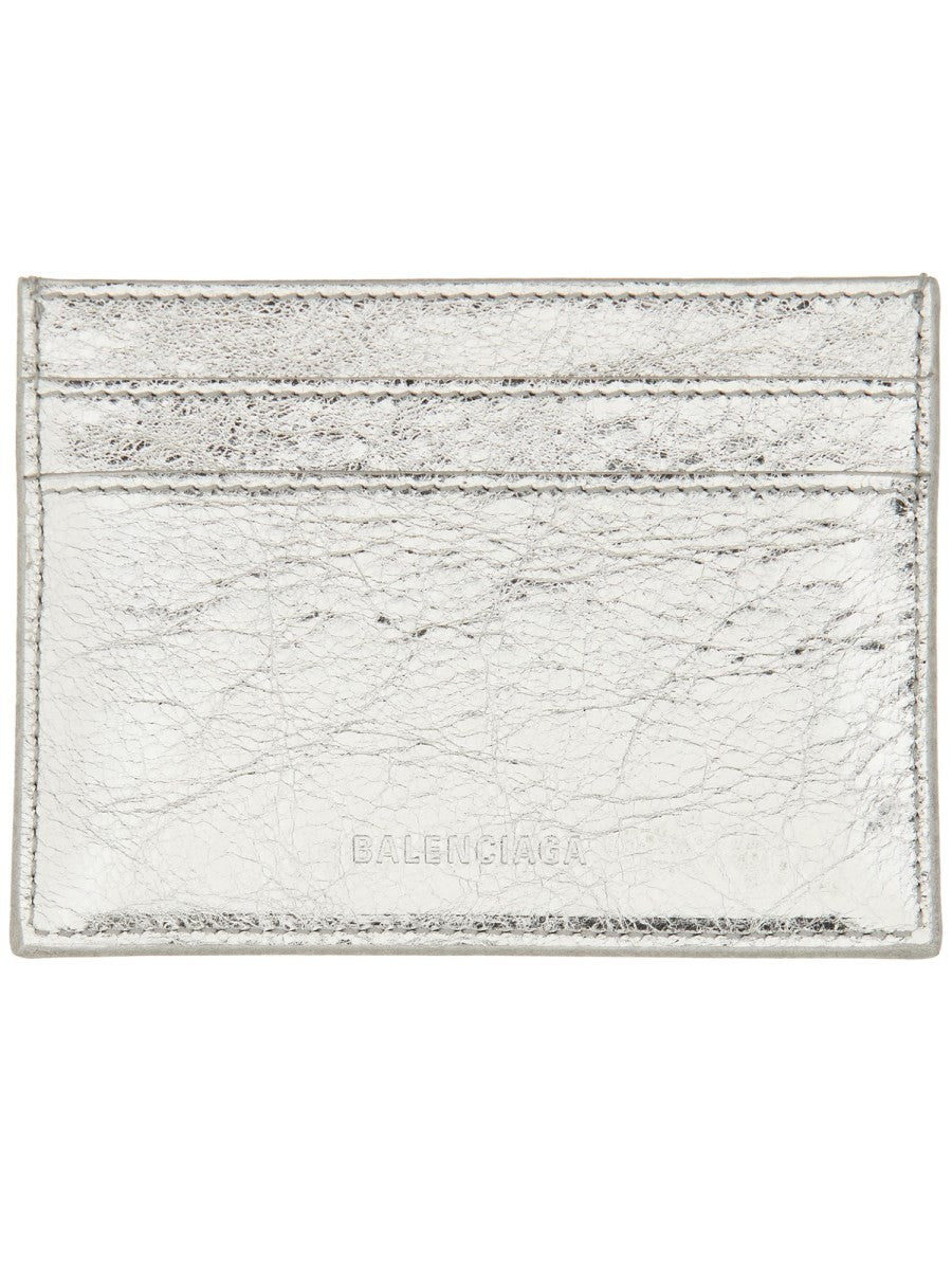 Balenciaga Women's Card Holder LE City Silver