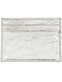 Balenciaga Women's Card Holder LE City Silver