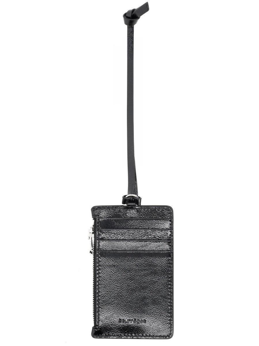 courrèges Women's Card Holder Naplack Black, view 2
