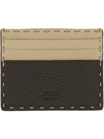 Fendi Men's Card Holder Saddlery Beige