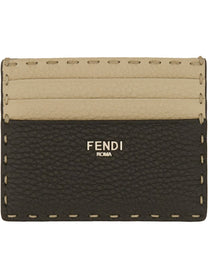 Fendi Men's Card Holder Saddlery Beige