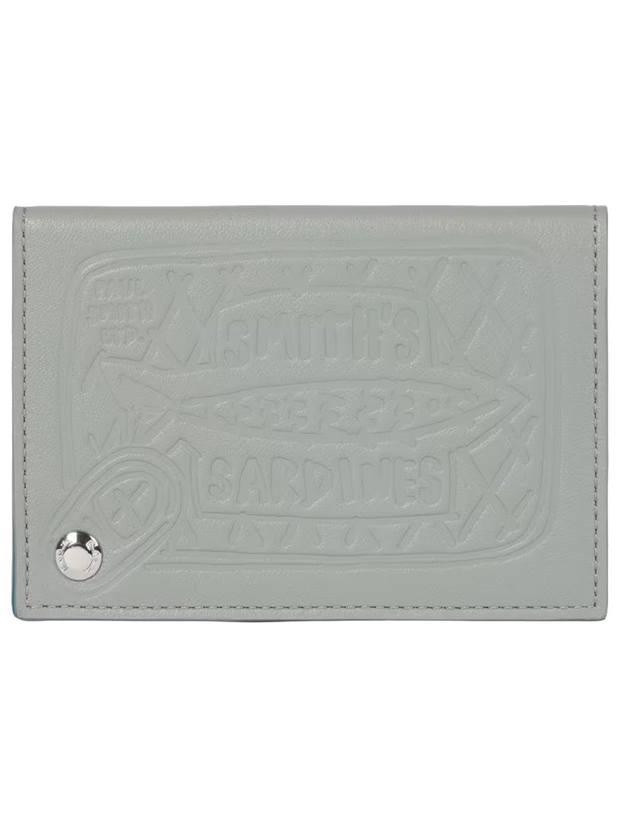 Paul Smith Men's Card Holder Sardines Grey