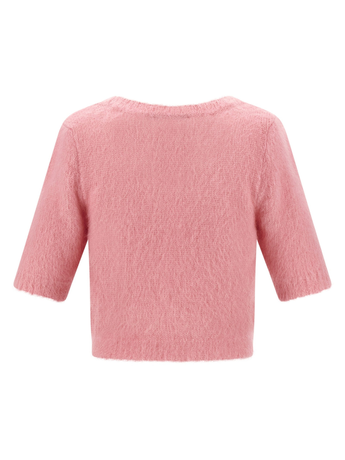 Alessandra Rich Carded Mohair Sweater Blue