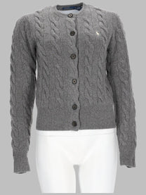 Polo Ralph Lauren Women's Cardigan Trecce Con Grey