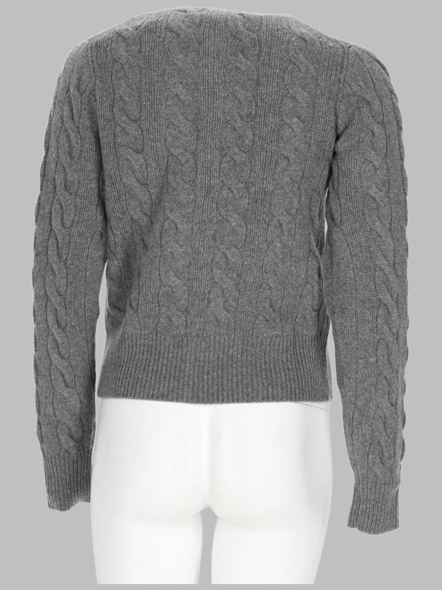 Polo Ralph Lauren Women's Cardigan Trecce Con Grey