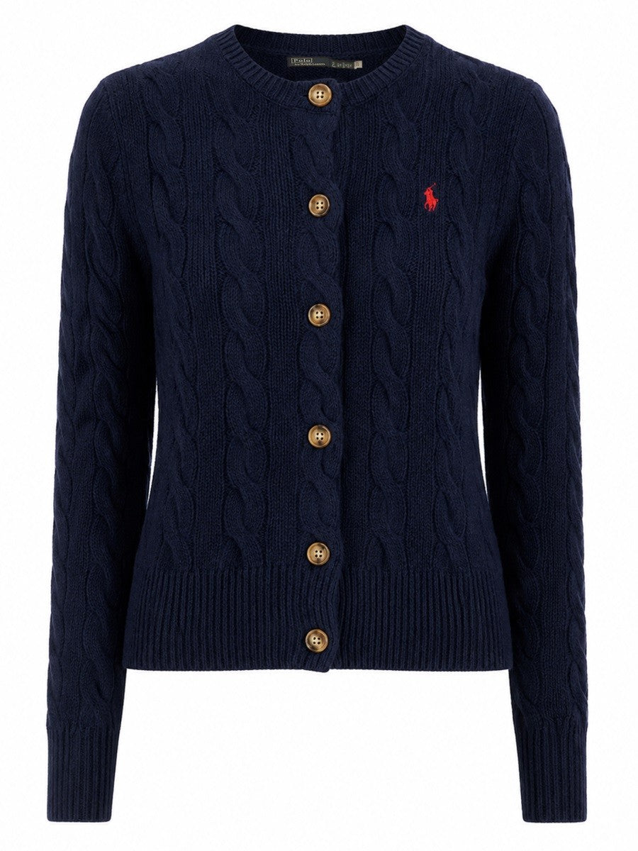 Polo Ralph Lauren Women's Cardigan Trecce Blue