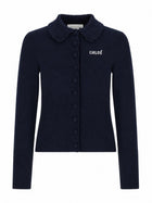 Chloé Women's Knit Cardigan Aderente Blue