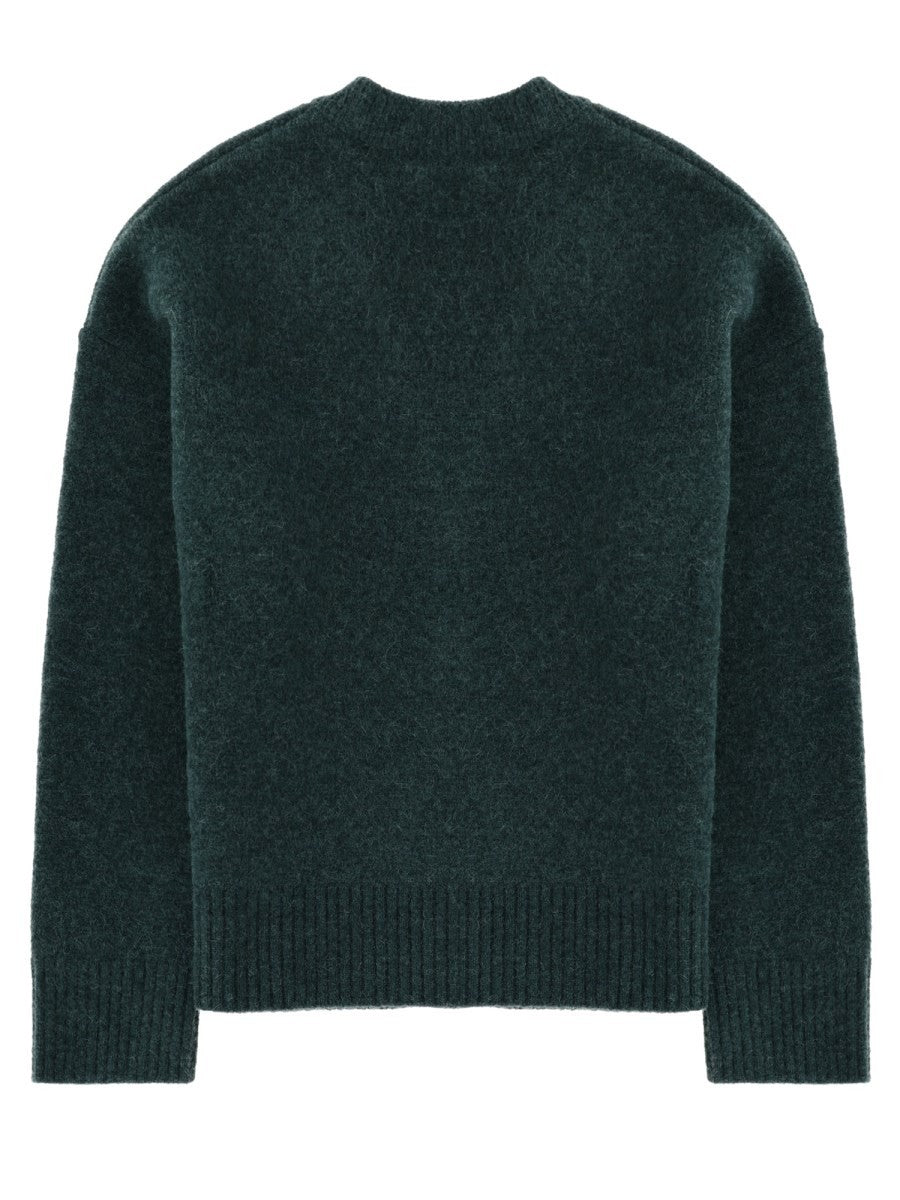 Ami Paris Men's Cardigan Ami De Coeur Green, view 2