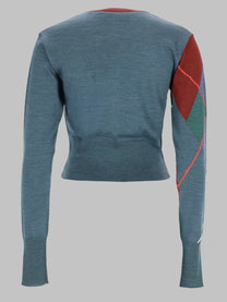Vivienne Westwood Women's Cardigan Argyle Cropped Multicolor