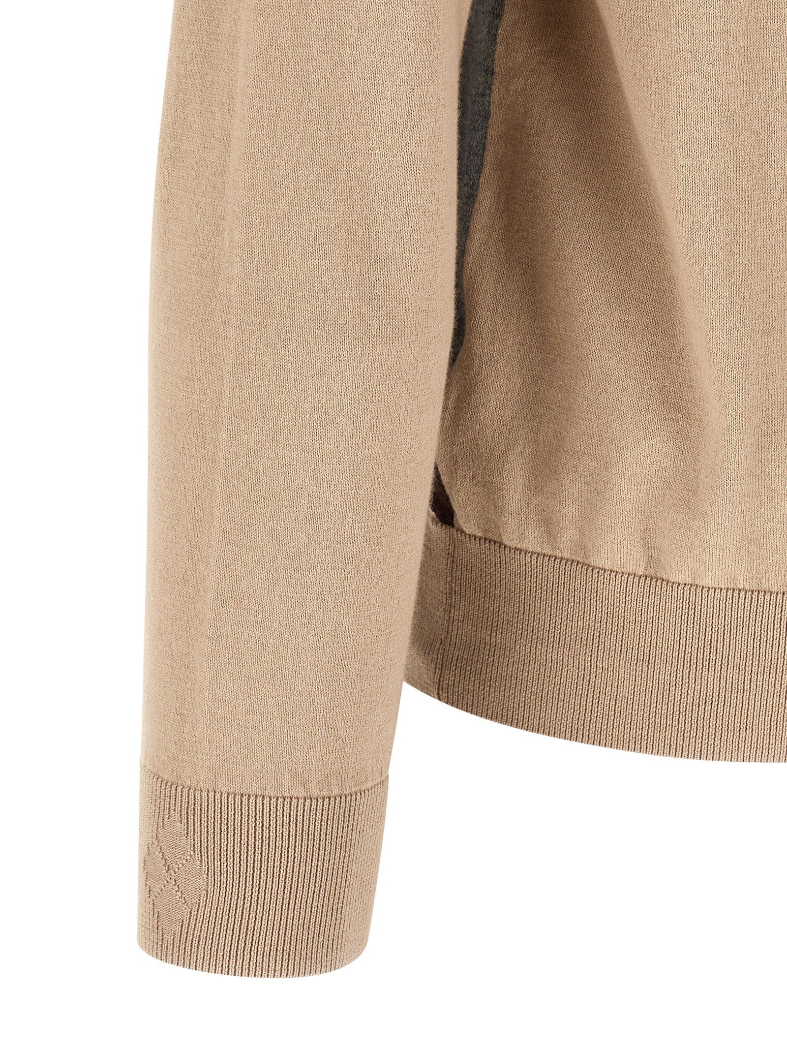 Ballantyne Cardigan Argyle Beige