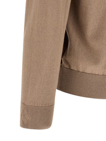 Ballantyne Cardigan Argyle Brown