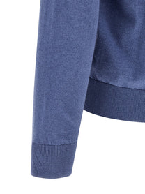 Ballantyne Cardigan Argyle Blue