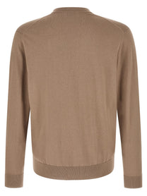 Ballantyne Cardigan Argyle Brown
