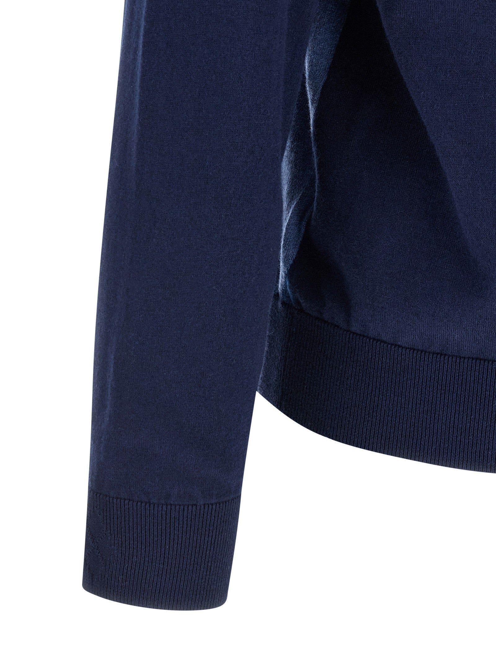 Ballantyne Cardigan Argyle Blue