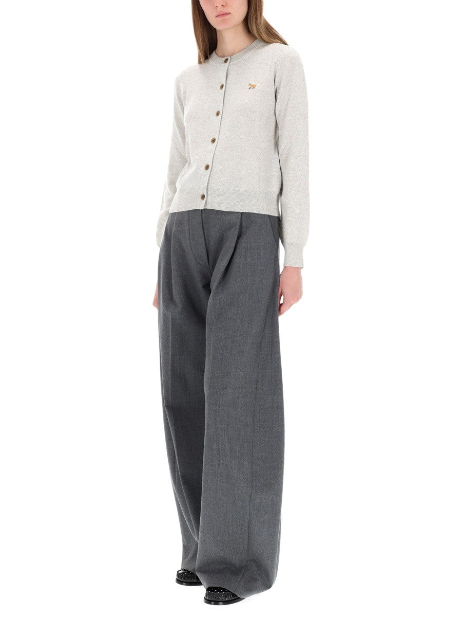 Maison Kitsuné Women's Cardigan Baby Fox Grey