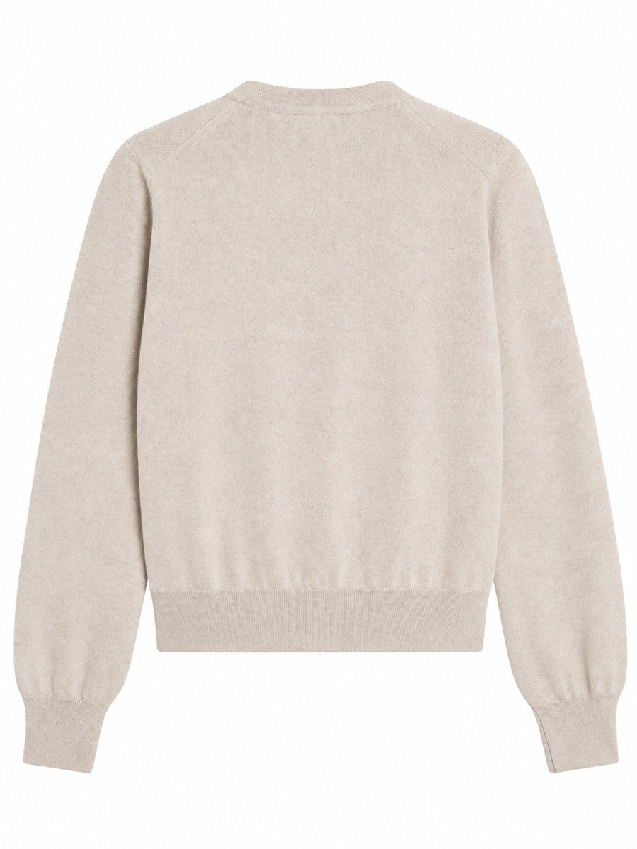 Maison Kitsuné Women's Cardigan Baby Fox Beige, view 2