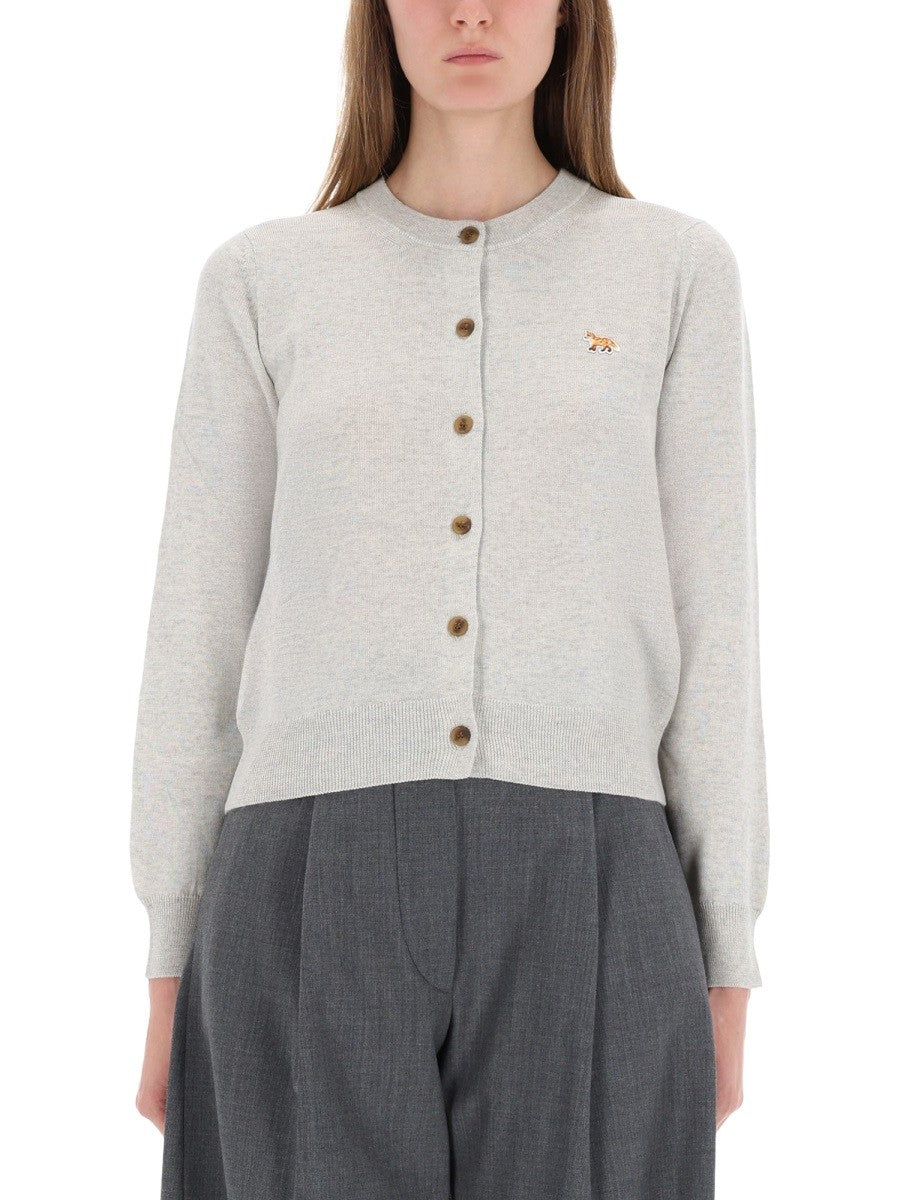 Maison Kitsuné Women's Cardigan Baby Fox Grey