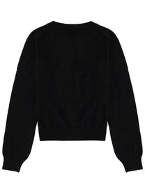 Maison Kitsuné Women's Cardigan Baby Fox Black, view 2