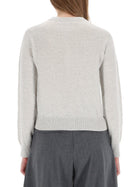 Maison Kitsuné Women's Cardigan Baby Fox Grey, view 3