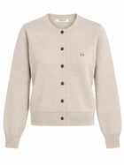 Maison Kitsuné Women's Cardigan Baby Fox Beige