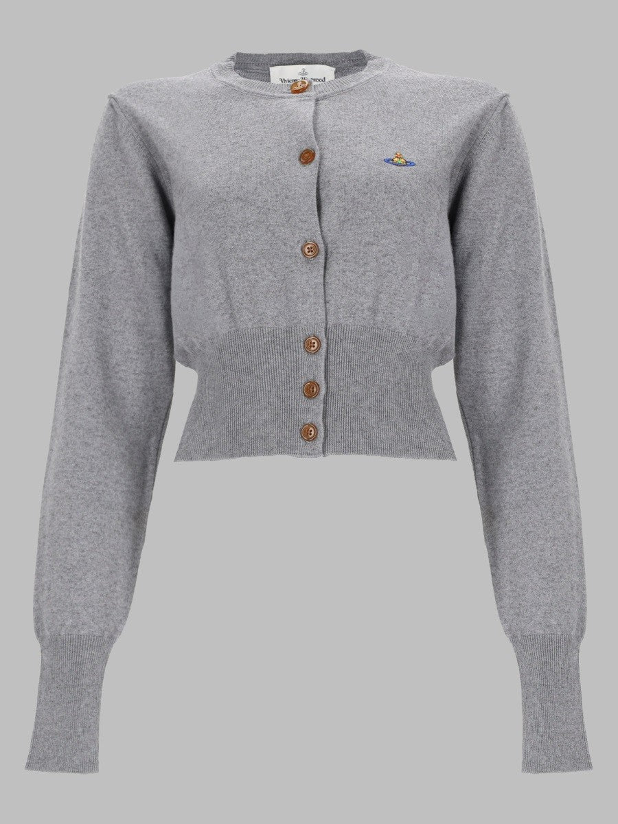 Vivienne Westwood Women's Cardigan Bea Cropped Grey
