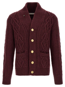Brunello Cucinelli Cardigan Cashmere Piuma Red