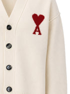 Ami Paris Unisex Cardigan White, view 3