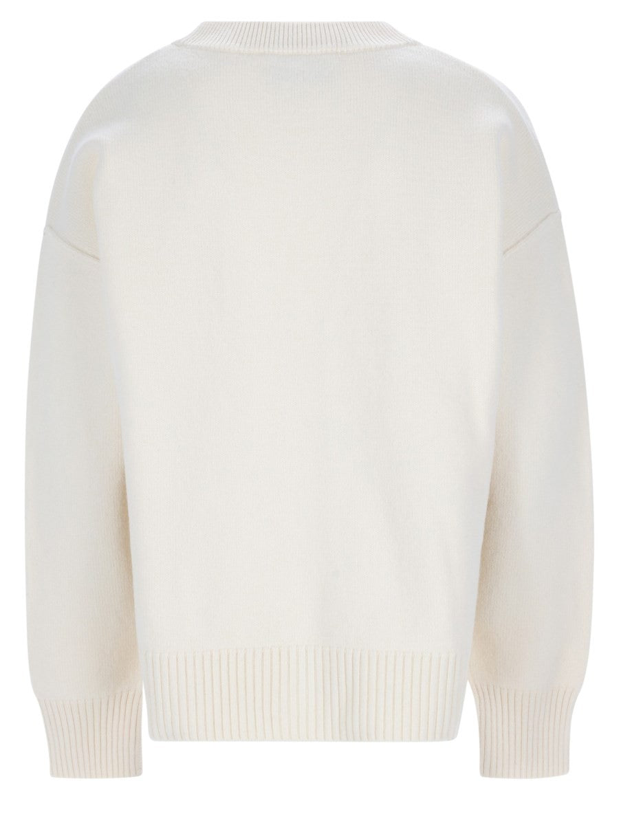 Ami Paris Unisex Cardigan Con White