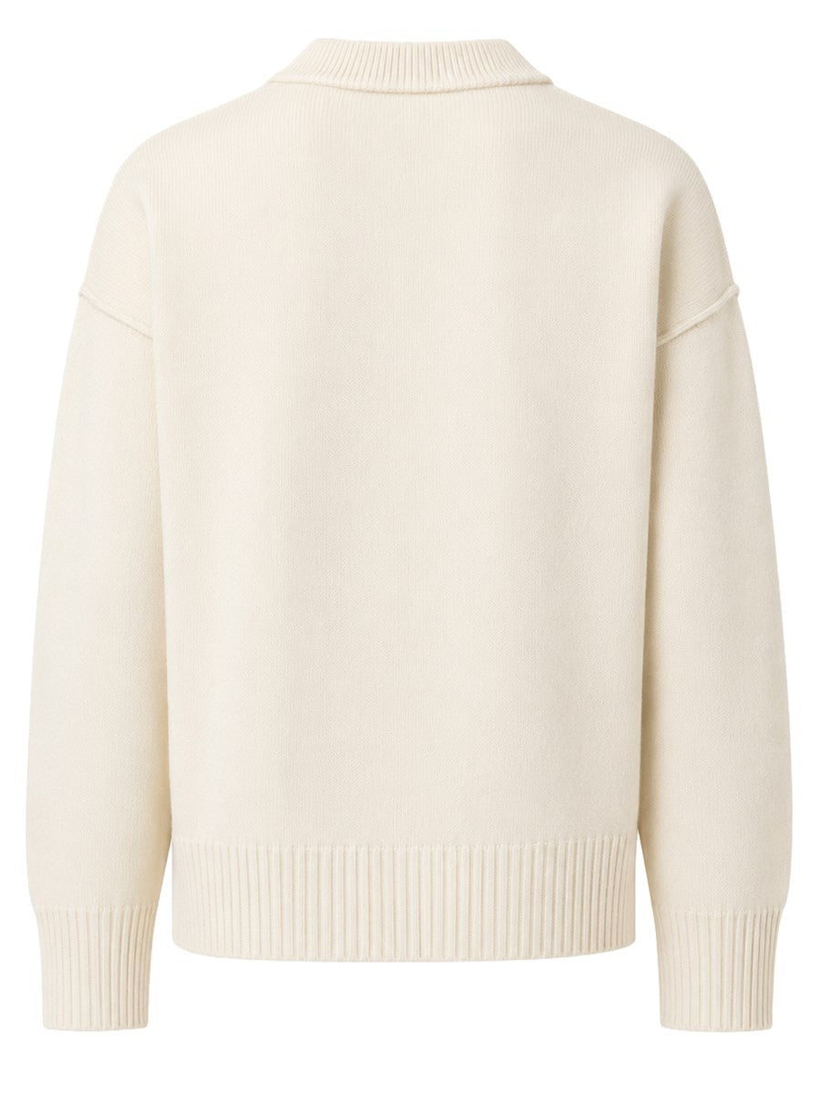 Ami Paris Unisex Cardigan Con White