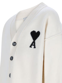 Ami Paris Unisex Cardigan Con White