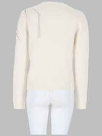 Fabiana Filippi Women's Cardigan Con Ricamo Strass White